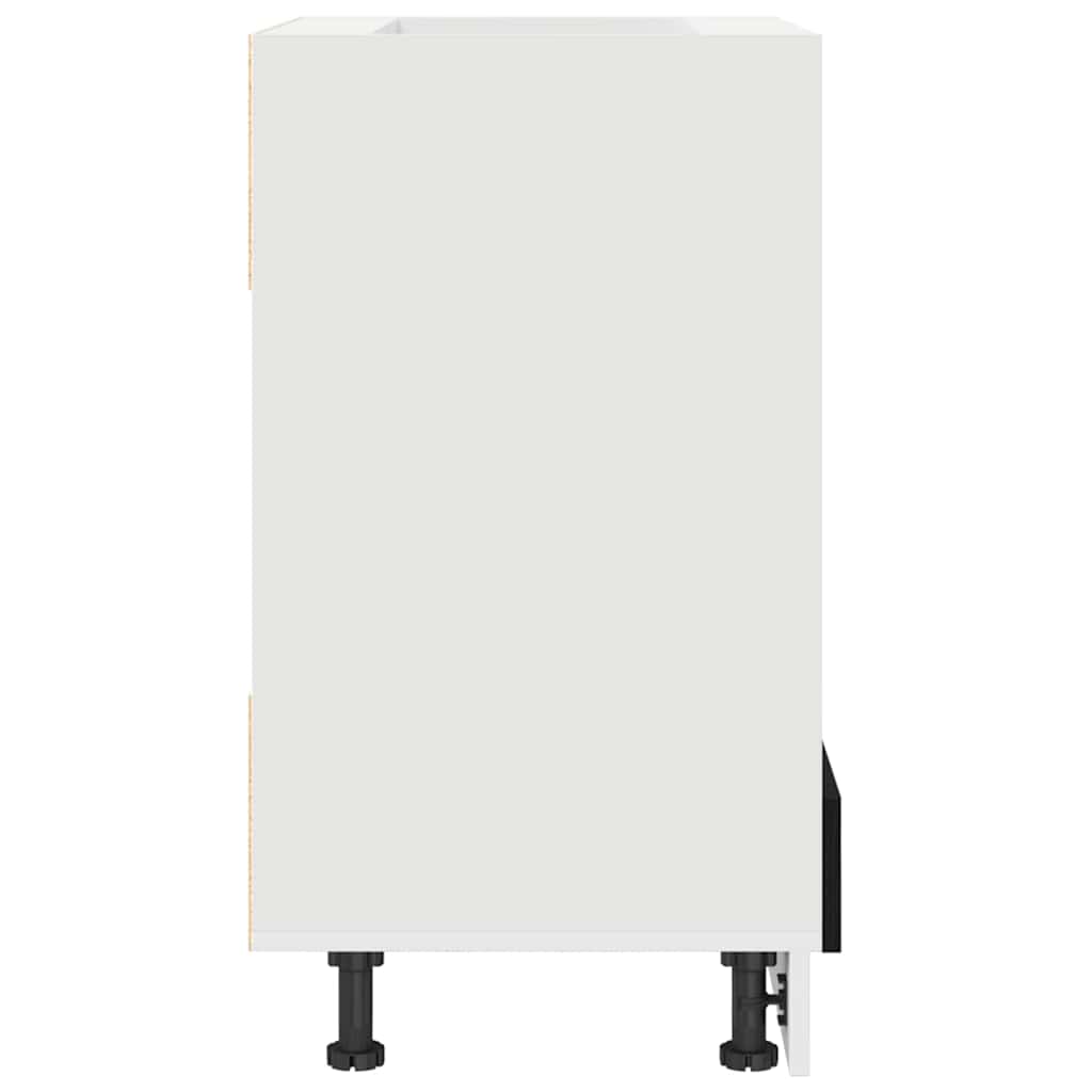 Armário de forno Riga Carvalho preto 60 x 46 x 81,5 cm