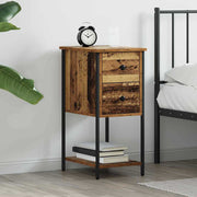 Armário de Cabeceira com gaveta Madeira antiga 32 x 42 x 70 cm