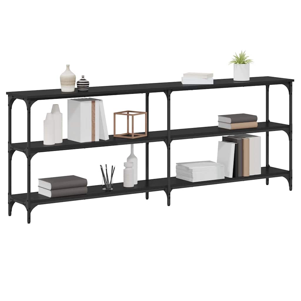 Aparador Carvalho preto 200 x 29 x 75 cm