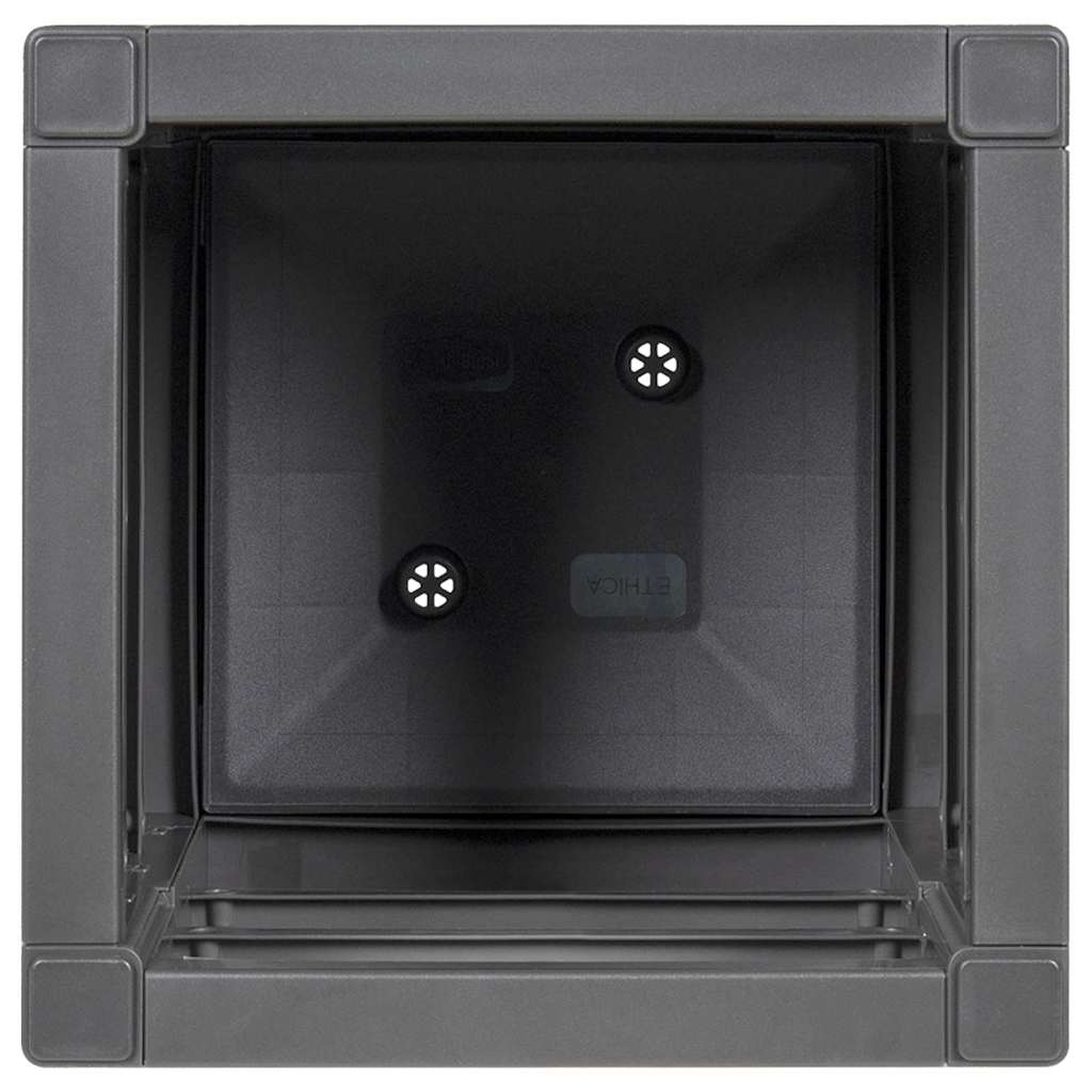 Vaso de Jardim Antracite 36 x 36 x 35 cm Polipropileno