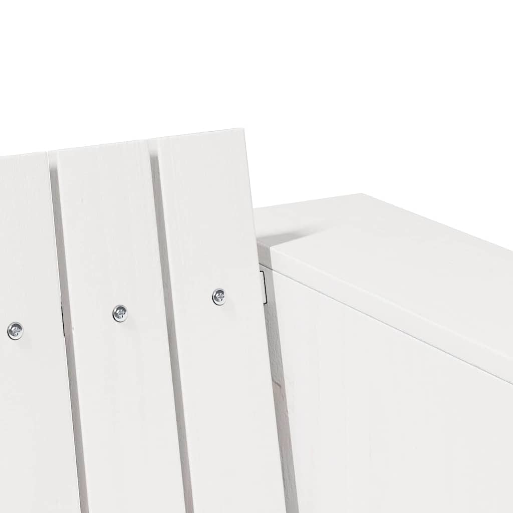 Sofá de jardim Branco 185.5 x 60 x 62 cm