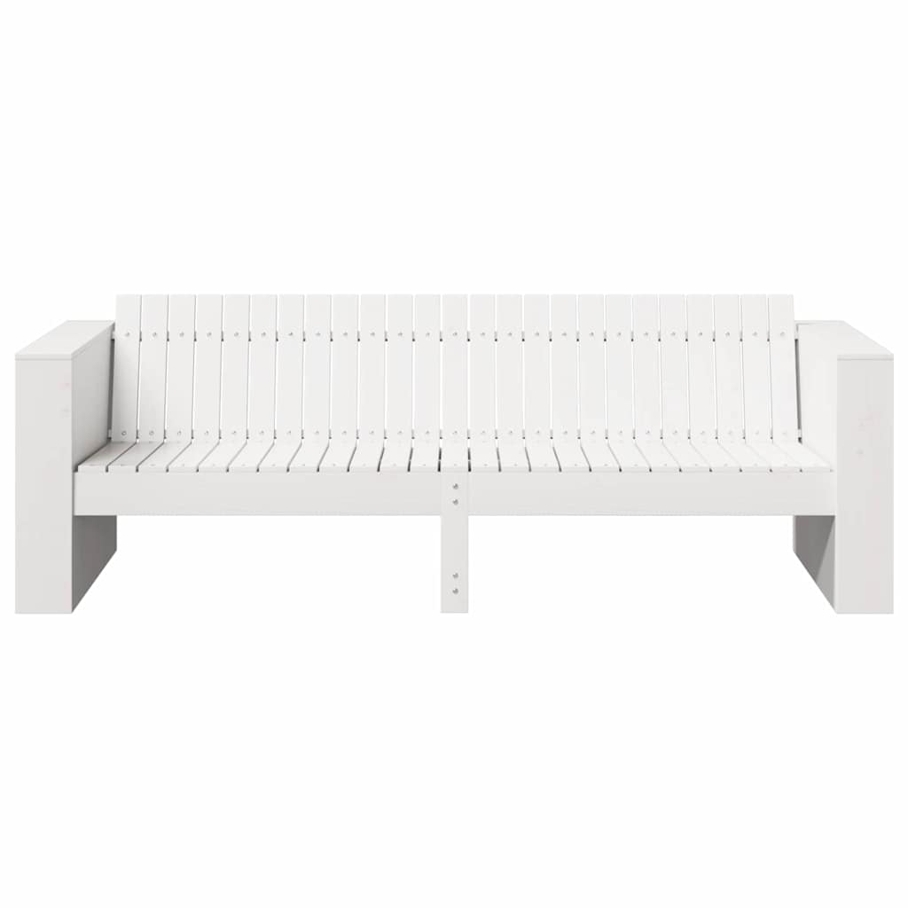 Sofá de jardim Branco 185.5 x 60 x 62 cm