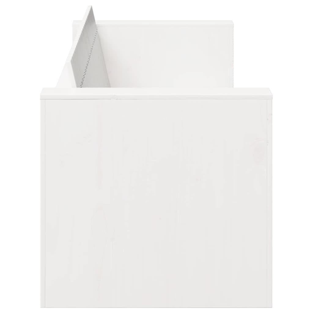Sofá de jardim Branco 185.5 x 60 x 62 cm
