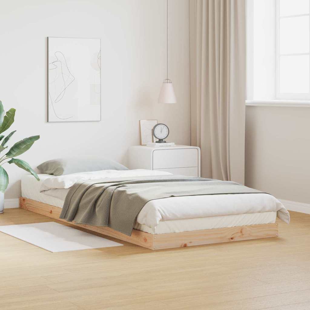 Estrutura de cama de chão Natural 80 x 210 cm