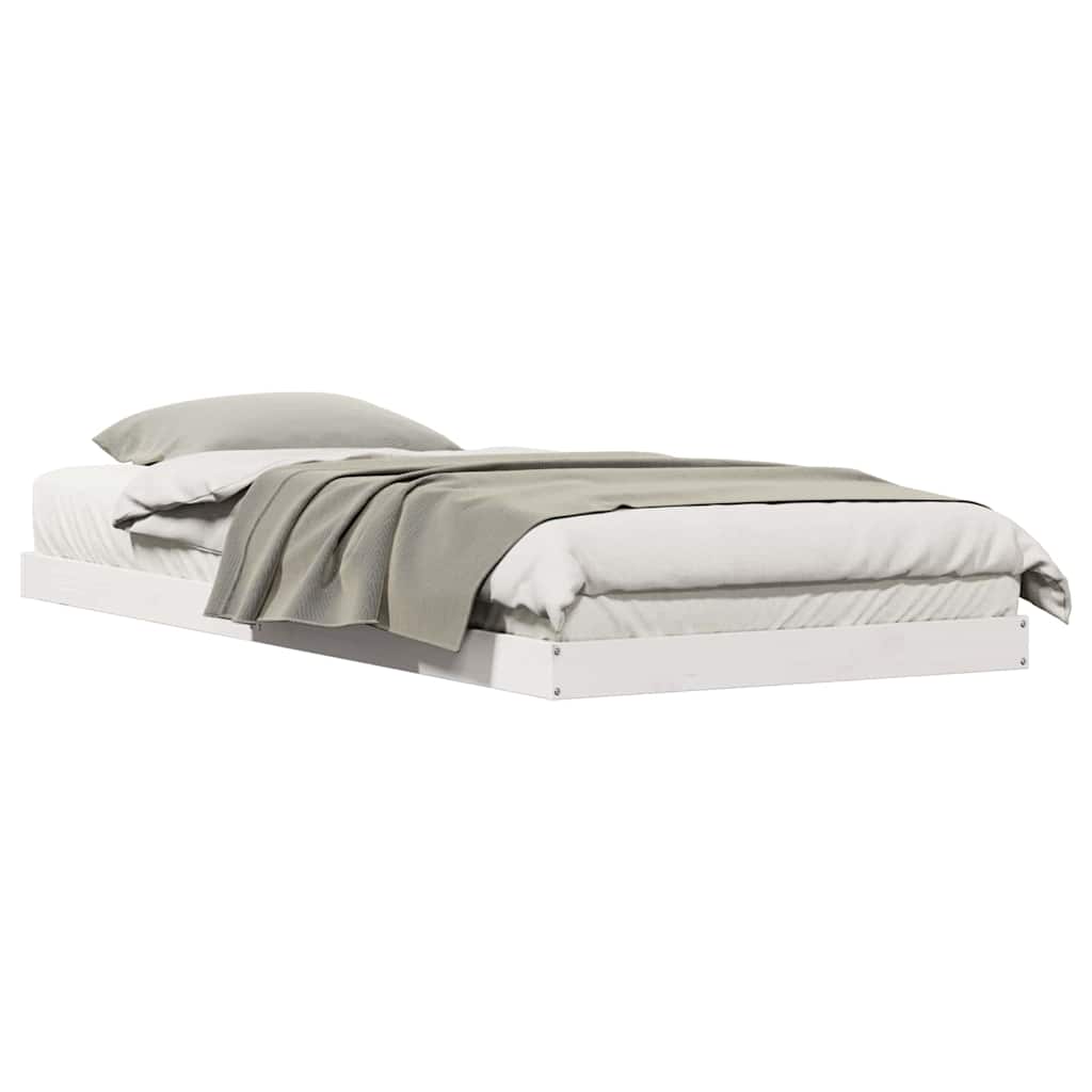 Estrutura de cama de chão Branco 90 x 210 cm
