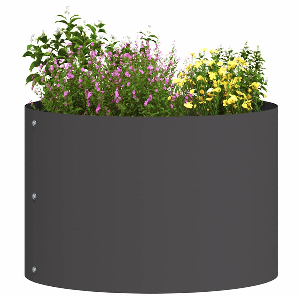 Vaso de Jardim Preto 30 x 30 x 20 cm Aço