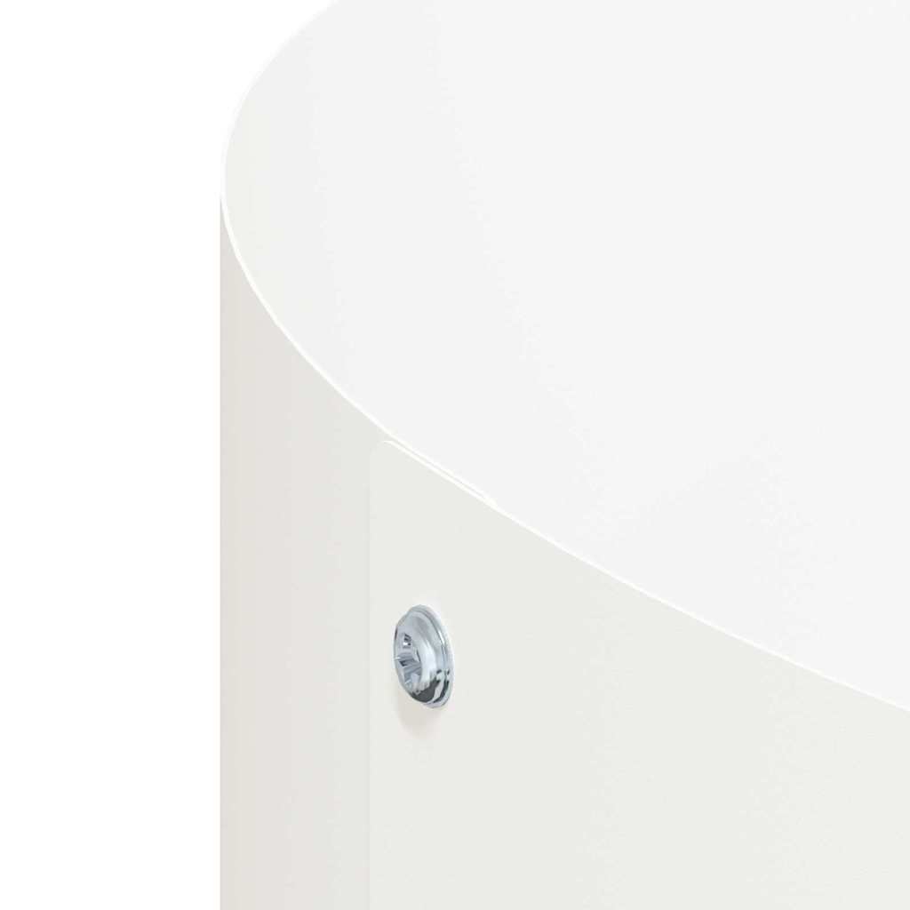 Vaso de Jardim Branco 40 x 40 x 20 cm Aço