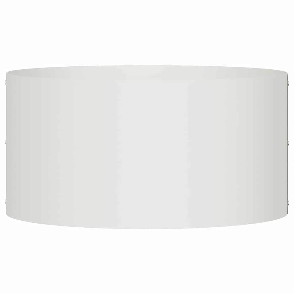 Vaso de Jardim Branco 40 x 40 x 20 cm Aço