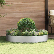 Vaso de Jardim Prateado 120 x 120 x 20 cm Aço galvanizado