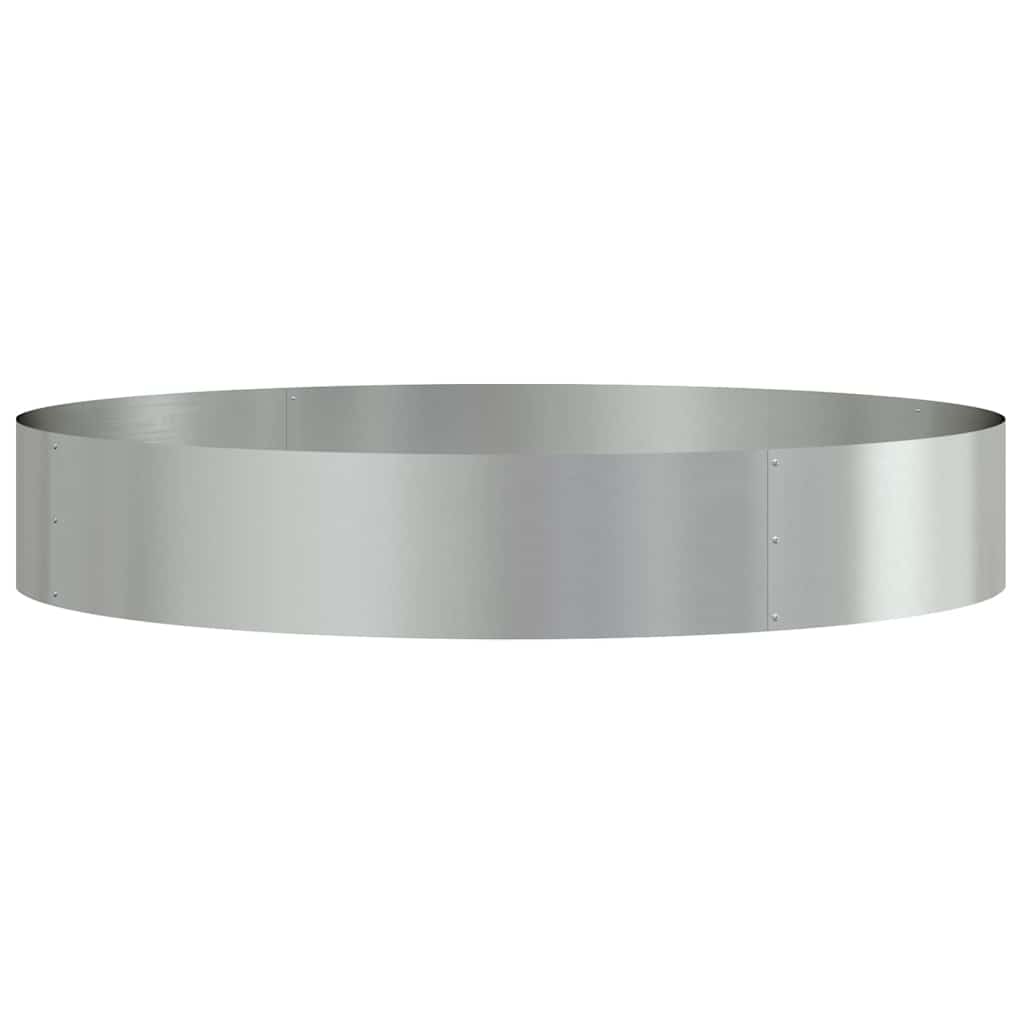 Vaso de Jardim Prateado 120 x 120 x 20 cm Aço galvanizado