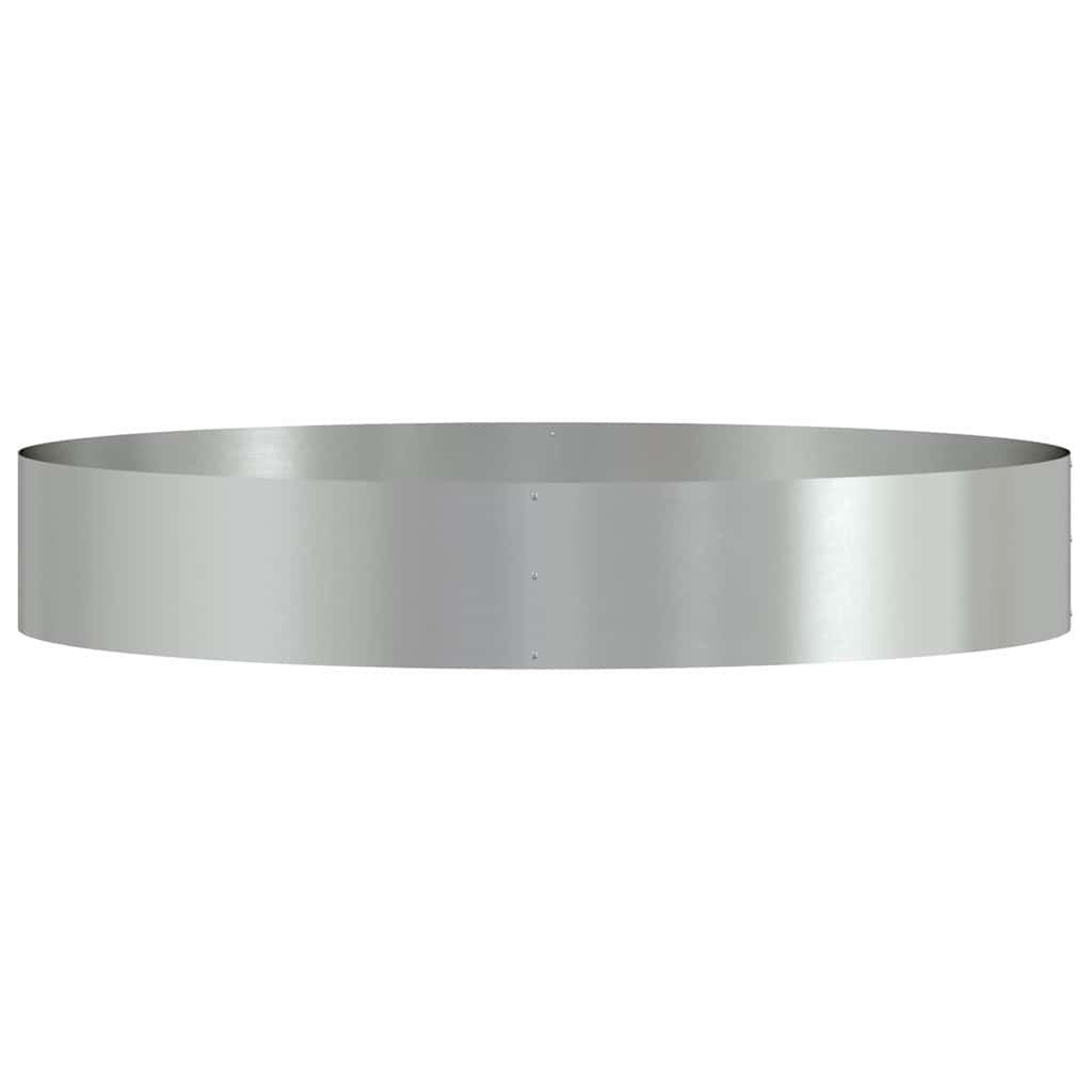 Vaso de Jardim Prateado 120 x 120 x 20 cm Aço galvanizado