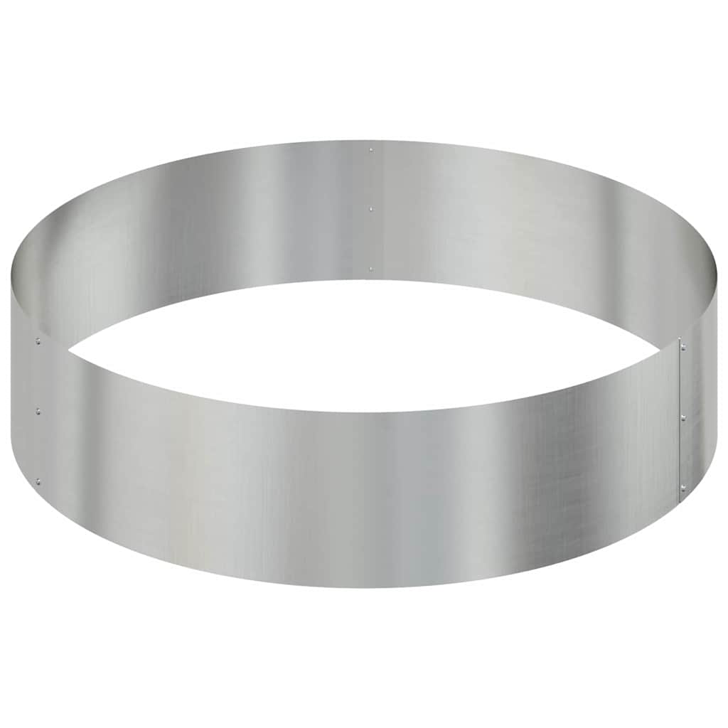 Vaso de Jardim Prateado 90 x 90 x 20 cm Aço Galvanizado