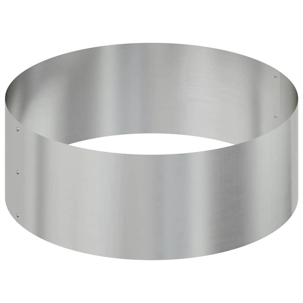 Vaso de Jardim Prateado 90 x 90 x 20 cm Aço Galvanizado