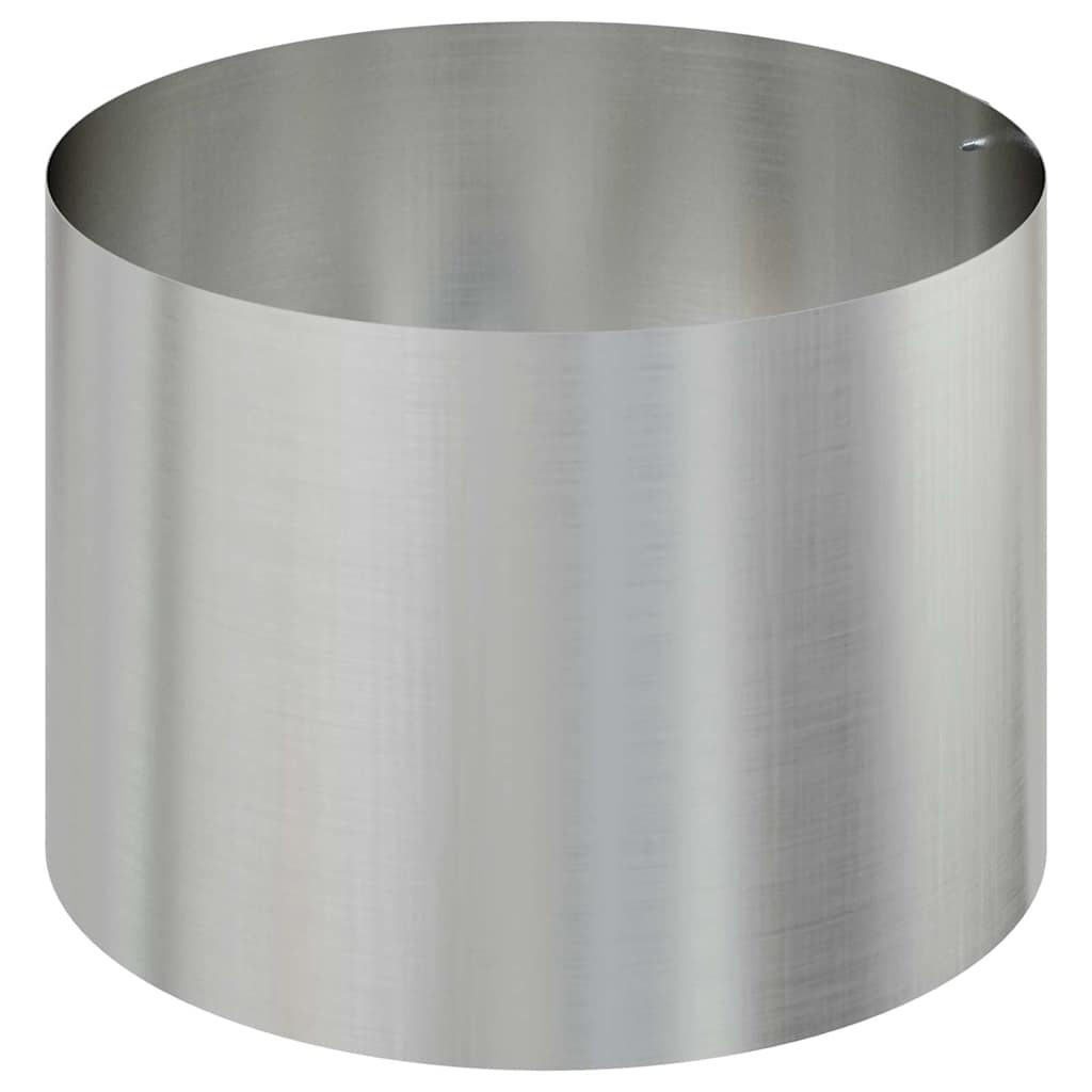 Vaso de Jardim Prateado 90 x 90 x 20 cm Aço Galvanizado