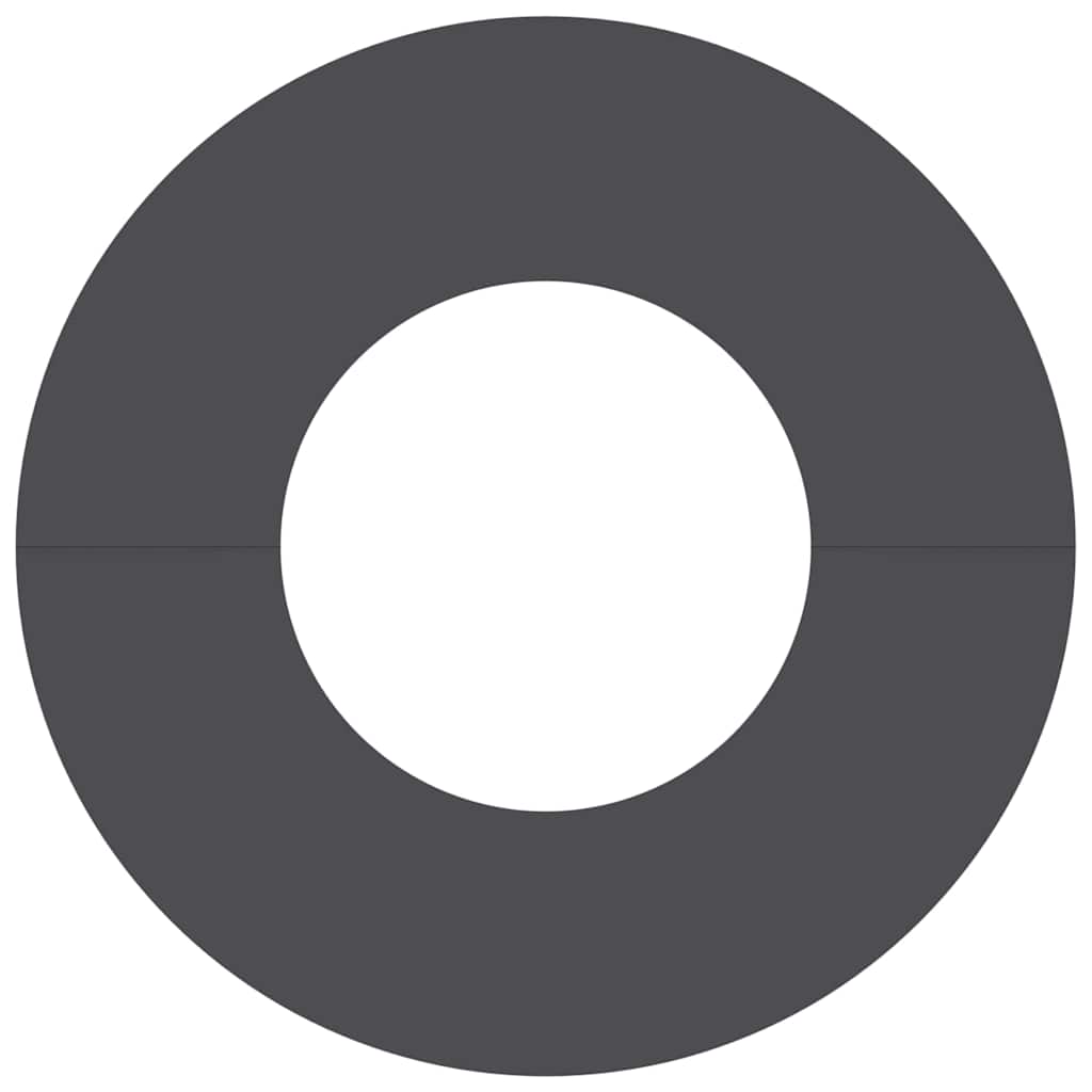 adequado para Anéis de Árvore Planos Preto Ø30 / 60 cm Aço