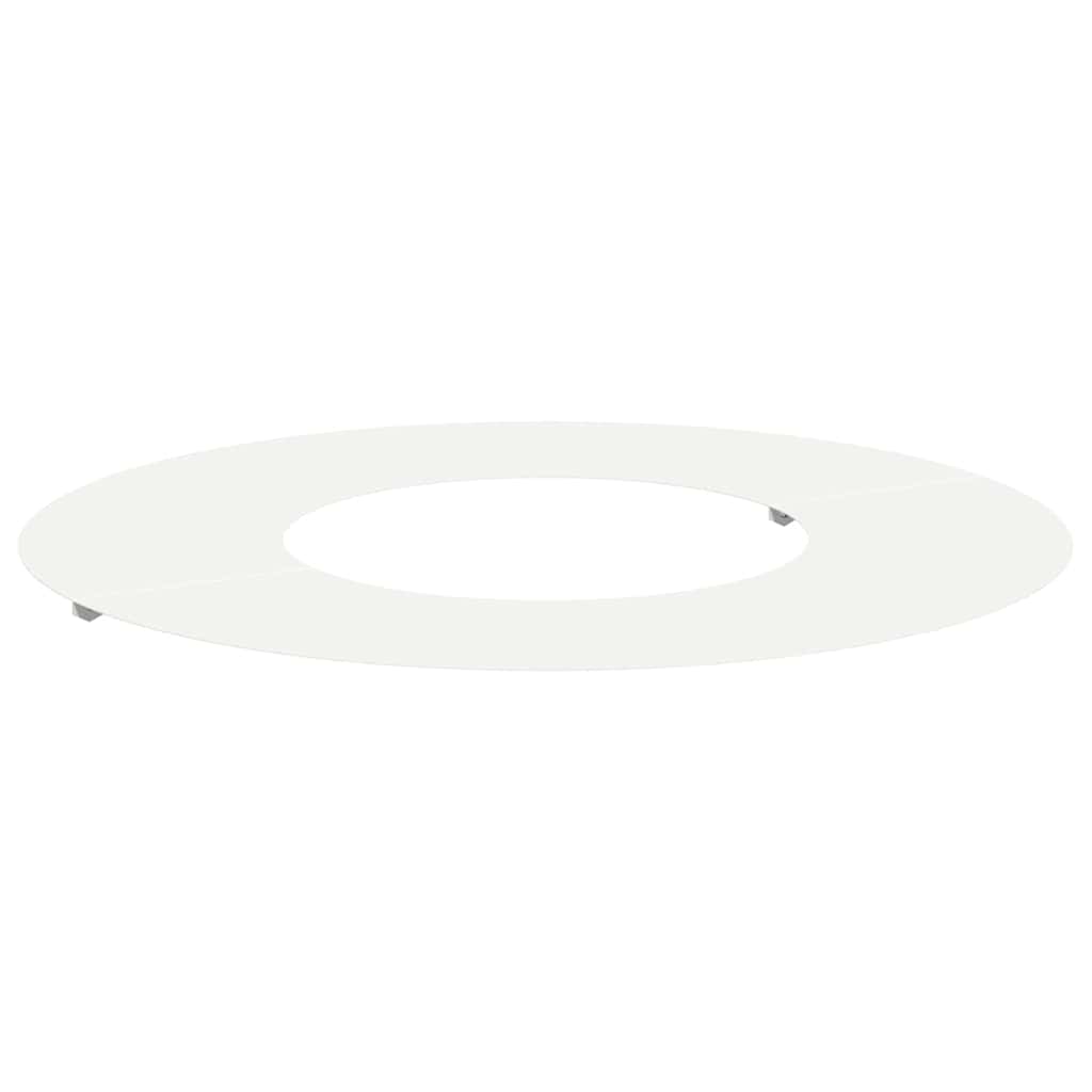 adequado para Anéis de Árvore Planos Branco Ø30 / 60 cm Aço