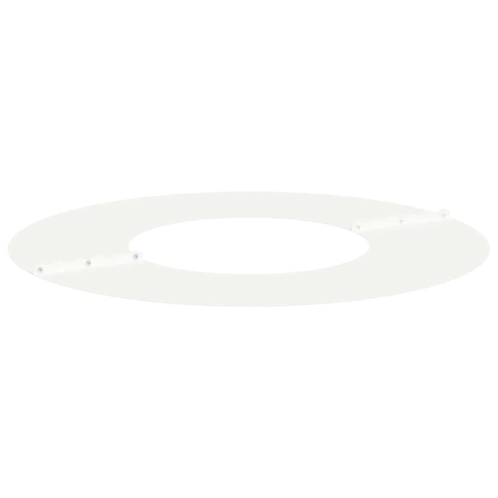 adequado para Anéis de Árvore Planos Branco Ø30 / 60 cm Aço