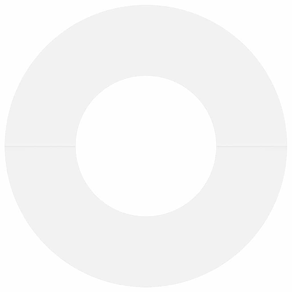 adequado para Anéis de Árvore Planos Branco Ø30 / 60 cm Aço