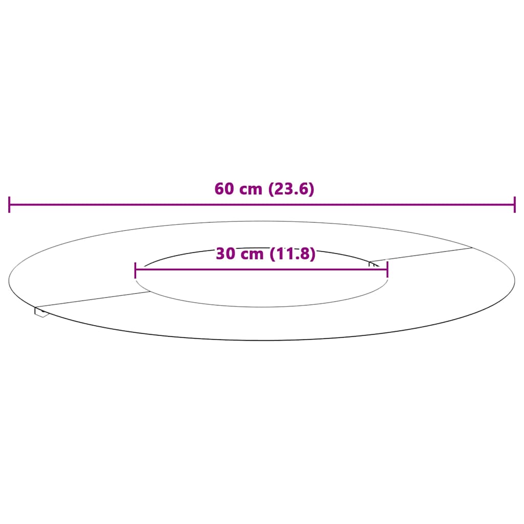 adequado para Anéis de Árvore Planos Verde-oliva Ø30 / 60 cm Aço