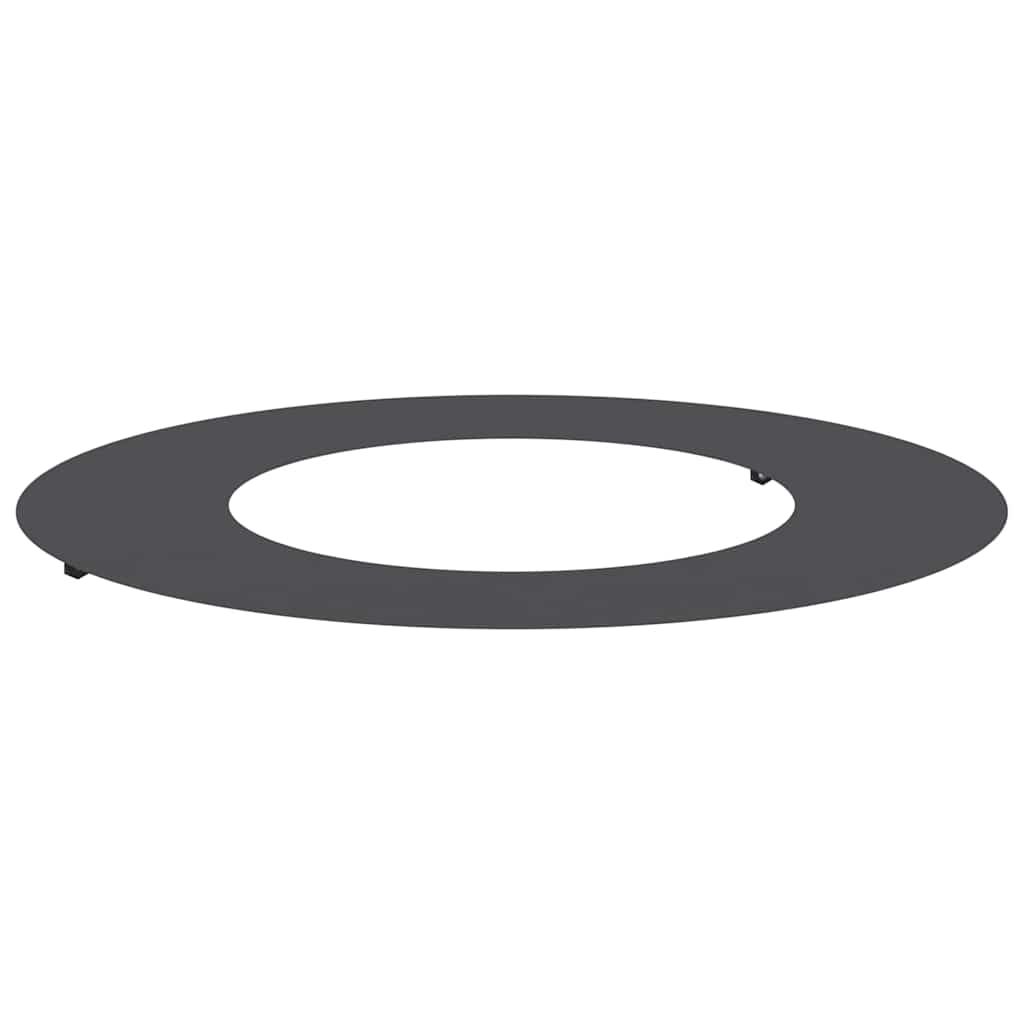 adequado para Anéis de Árvore Planos Preto Ø40 / 70 cm Aço