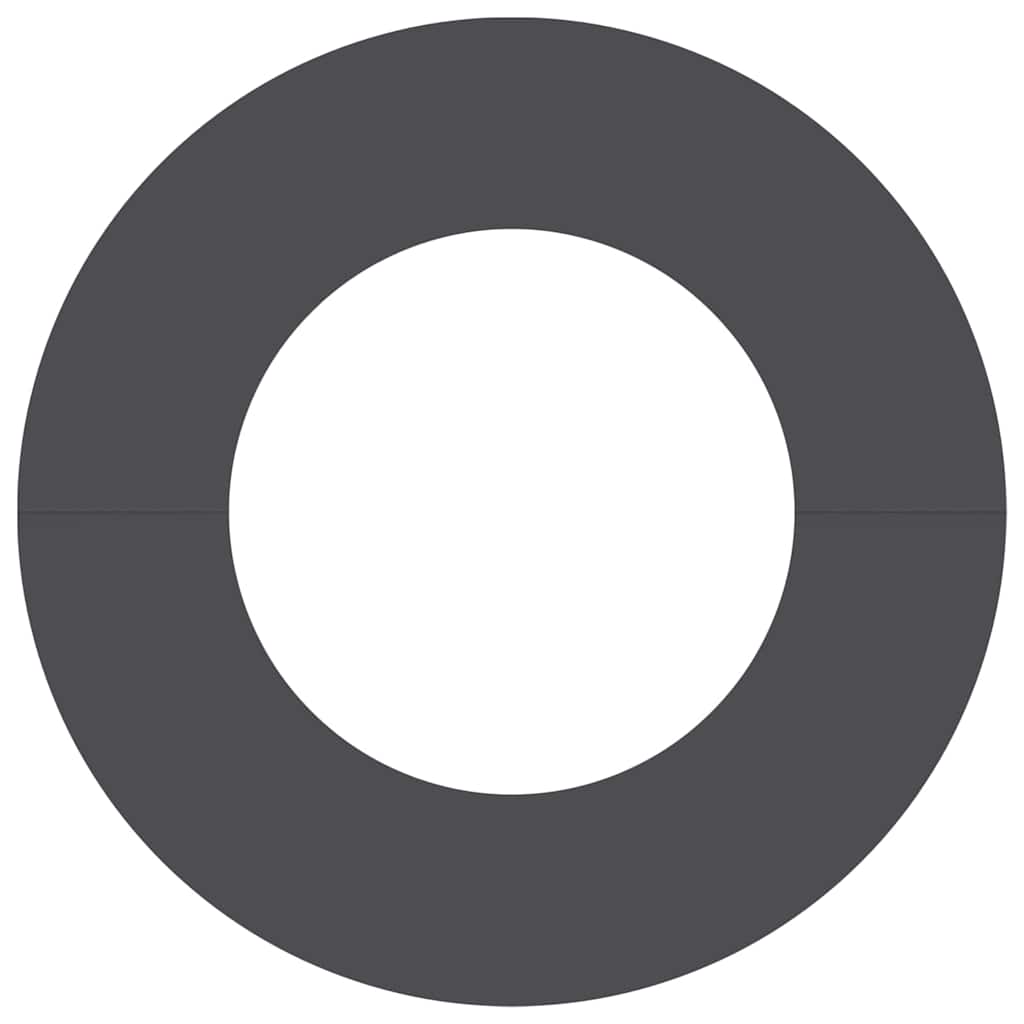 adequado para Anéis de Árvore Planos Preto Ø40 / 70 cm Aço