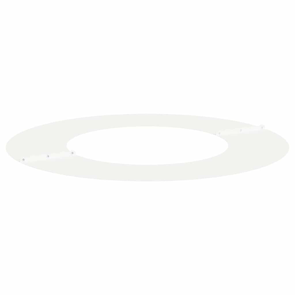 adequado para Anéis de Árvore Planos Branco Ø40 / 70 cm Aço