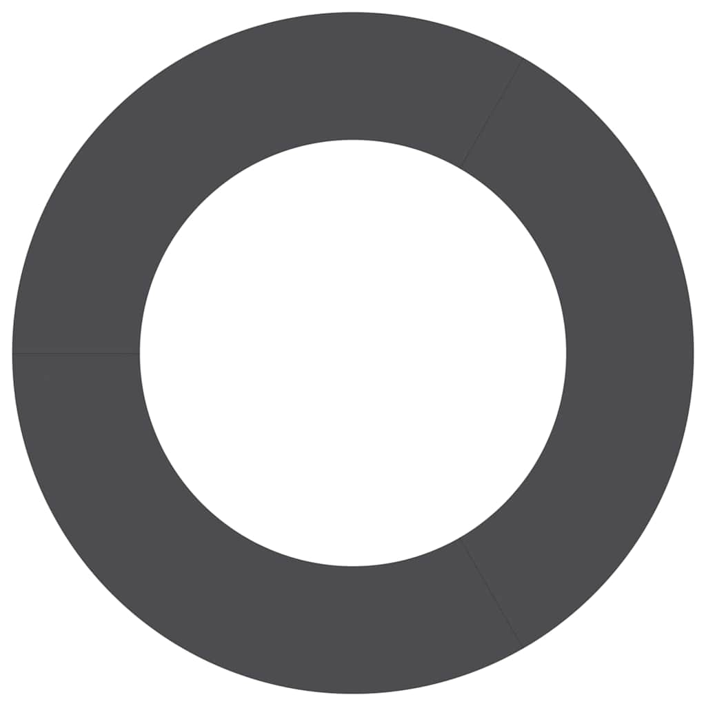 adequado para Anéis de Árvore Planos Preto Ø50 / 80 cm Aço