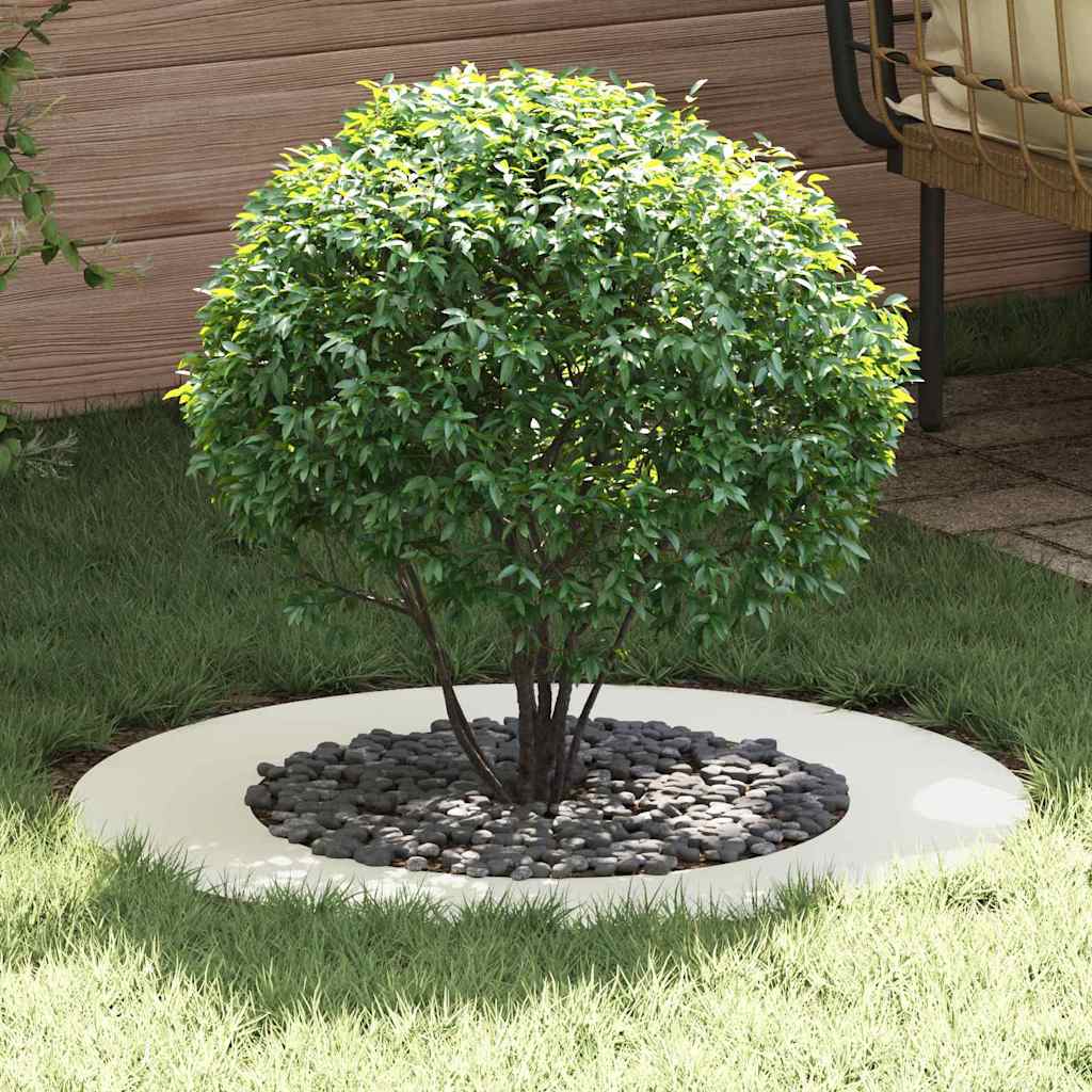 adequado para Anéis de Árvore Planos Branco Ø50 / 80 cm Aço