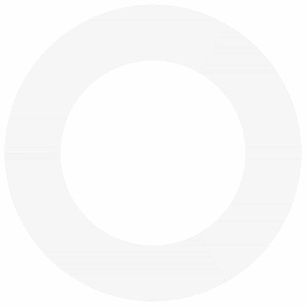 adequado para Anéis de Árvore Planos Branco Ø50 / 80 cm Aço