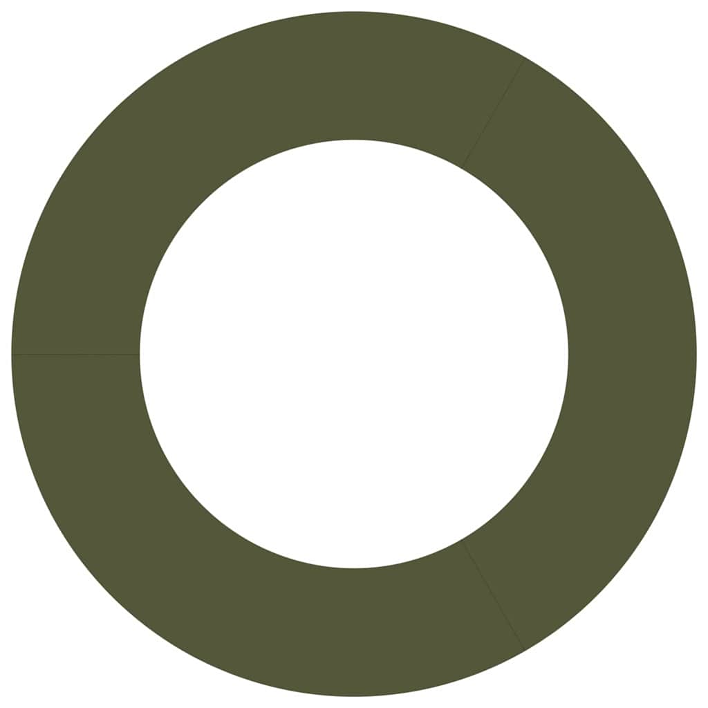 adequado para Anéis de Árvore Planos Verde-oliva Ø50 / 80 cm Aço