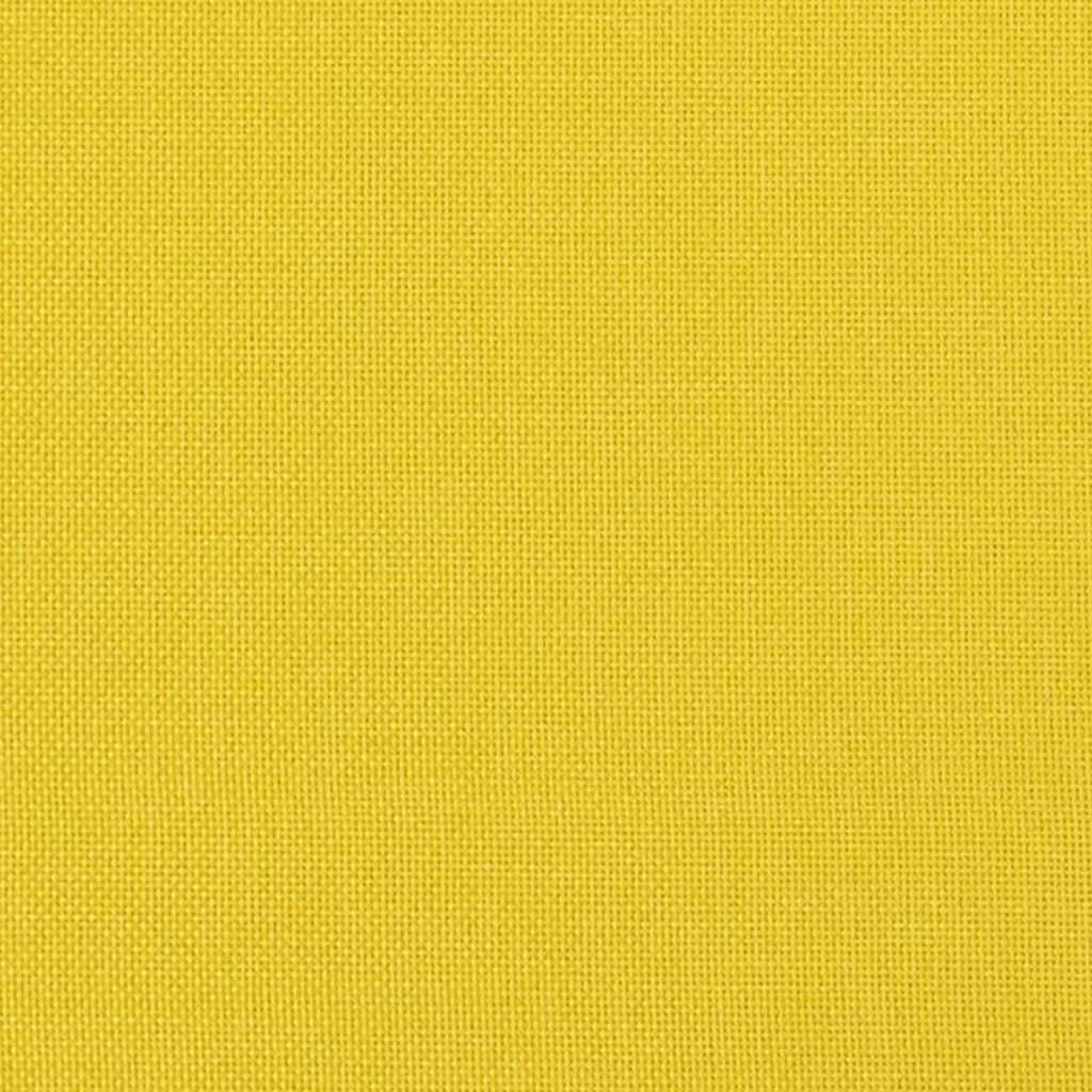 Sofá de Encosto Alto Amarelo-claro 109 x 56 x 121 cm tecido