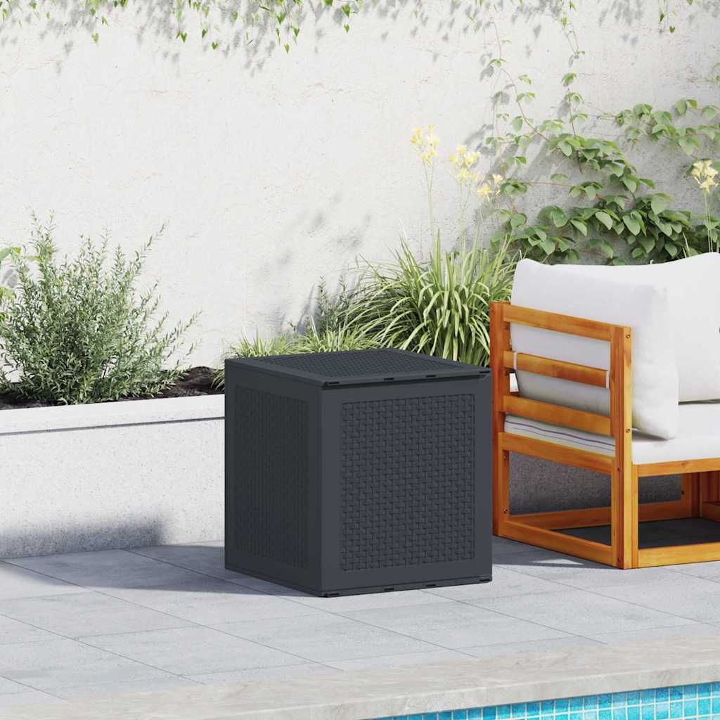 Caixa de Armazenamento para Jardim Antracite 55 x 53 x 57 cm