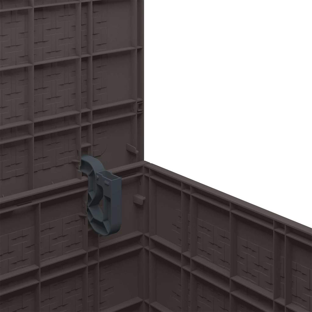 Caixa de Armazenamento para Jardim Castanho 55 x 53 x 57 cm