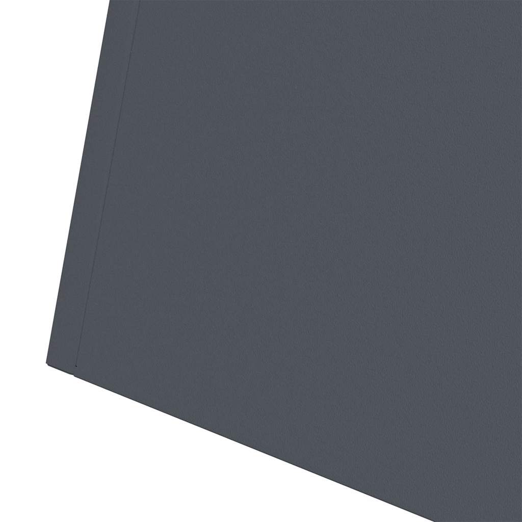Vaso de Pilar Antracite 40 x 40 x 100 cm Aço