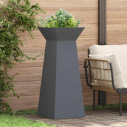 Vaso de Pilar Antracite 40 x 40 x 100 cm Aço