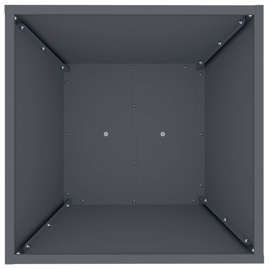 Vaso de Pilar Antracite 40 x 40 x 100 cm Aço