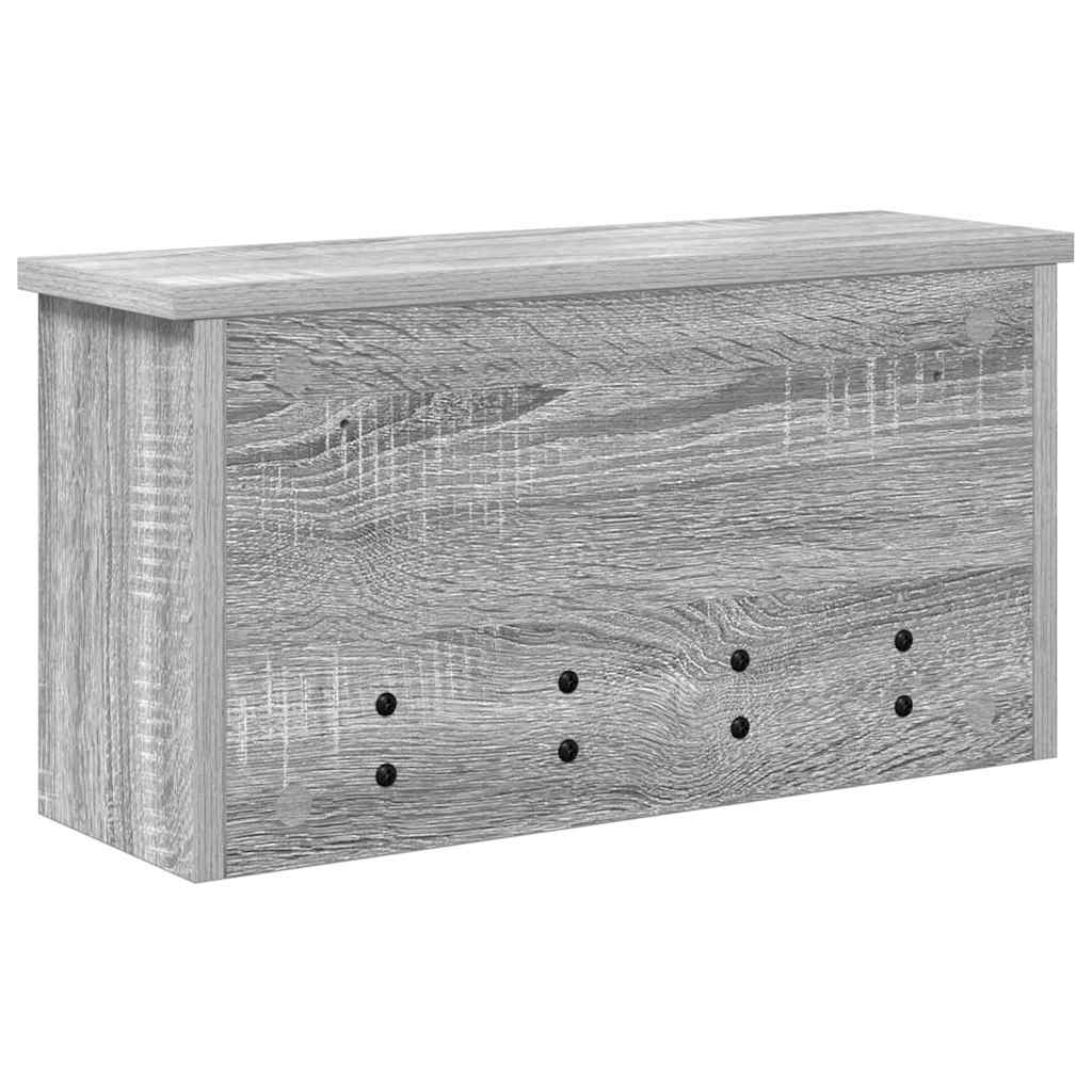 Cabideiro de Parede Sonoma cinzento 50 x 16 x 26 cm
