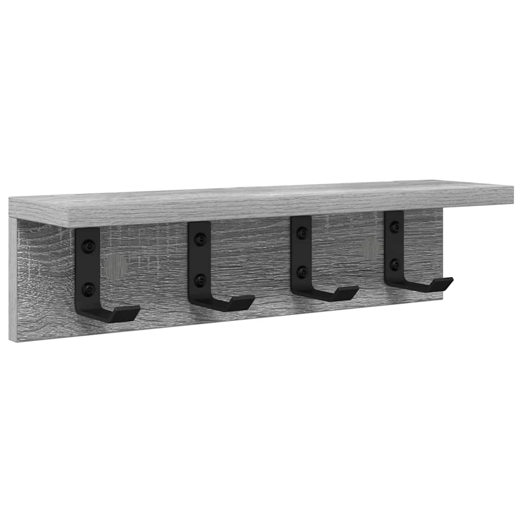 Cabideiro de Parede Sonoma cinzento 40 x 10.5 x 10.5 cm