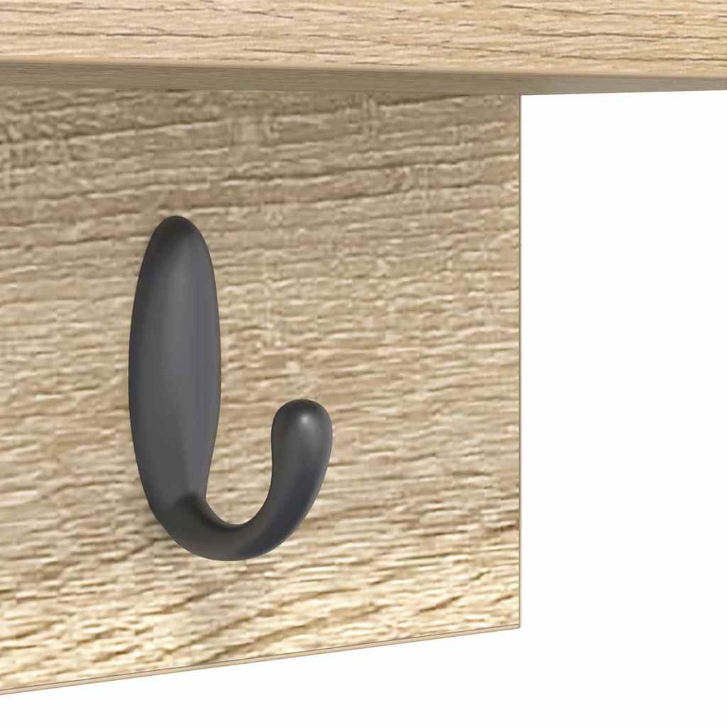 Cabideiro de Parede Carvalho sonoma 60 x 10.5 x 18 cm