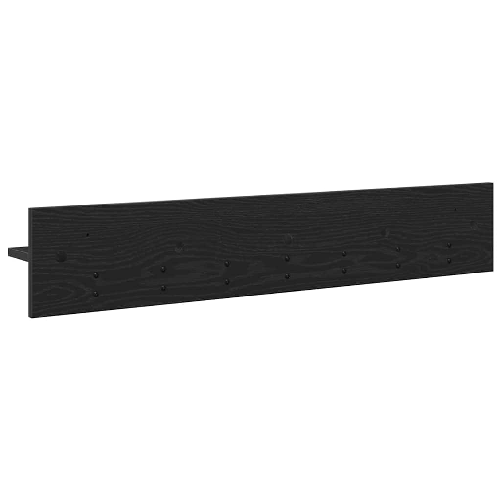 Cabideiro de Parede Carvalho preto 100 x 10.5 x 18 cm