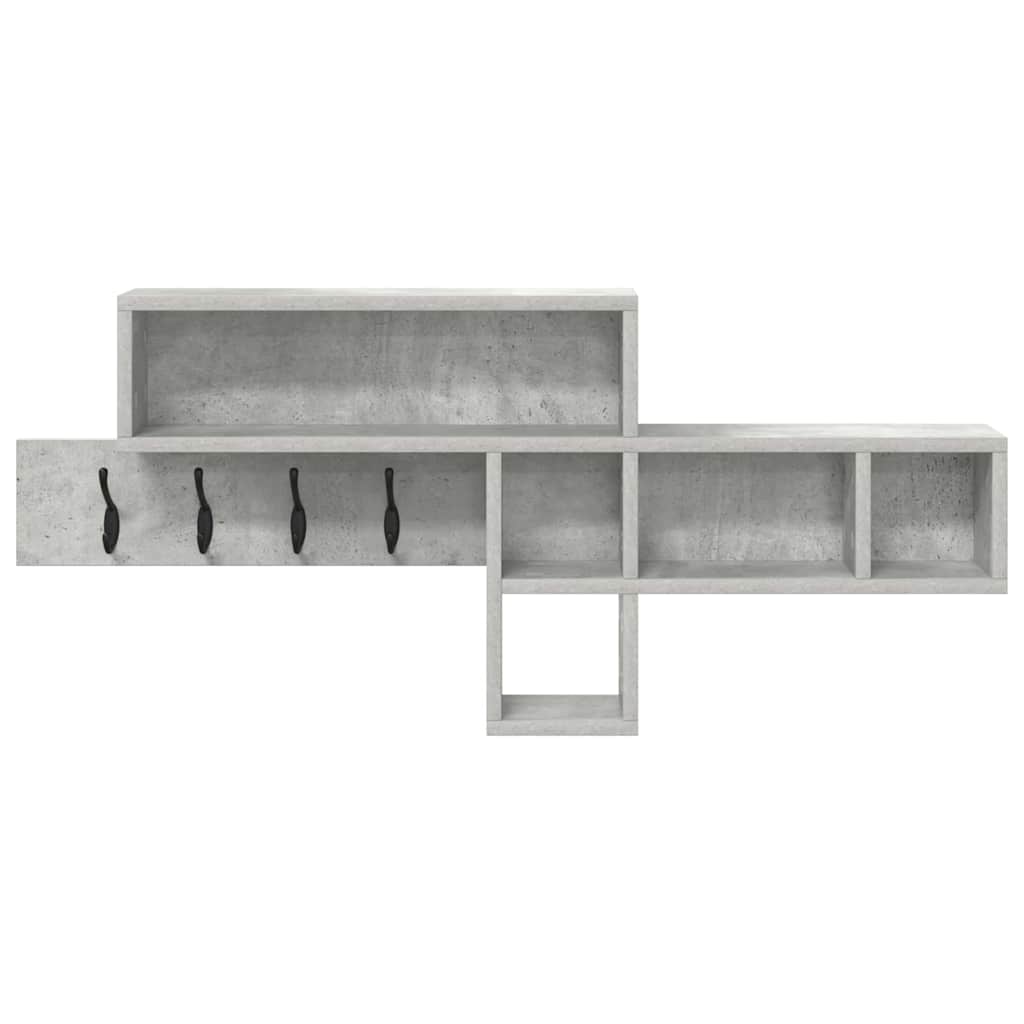 Cabideiro de Parede Cinzento cimento 100 x 12 x 43.5 cm