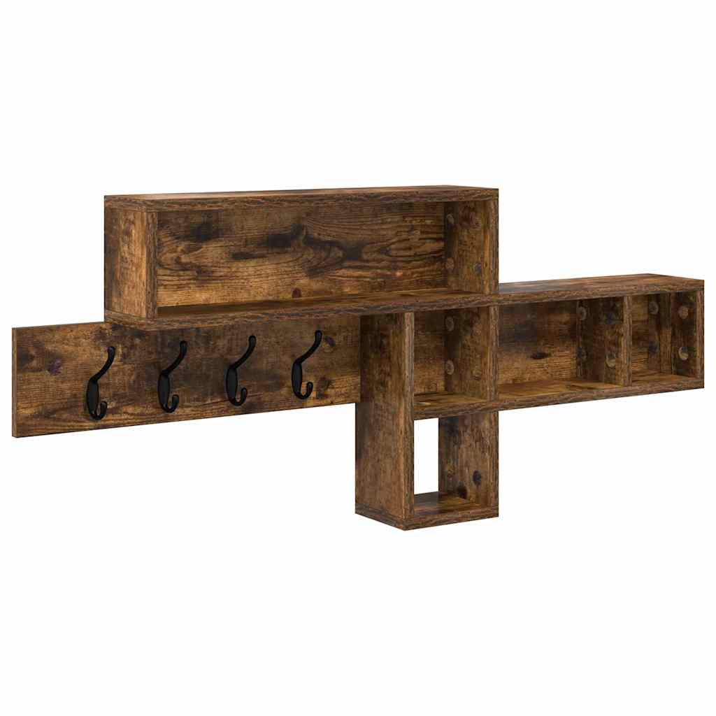 Cabideiro de Parede Carvalho fumado 100 x 12 x 43.5 cm
