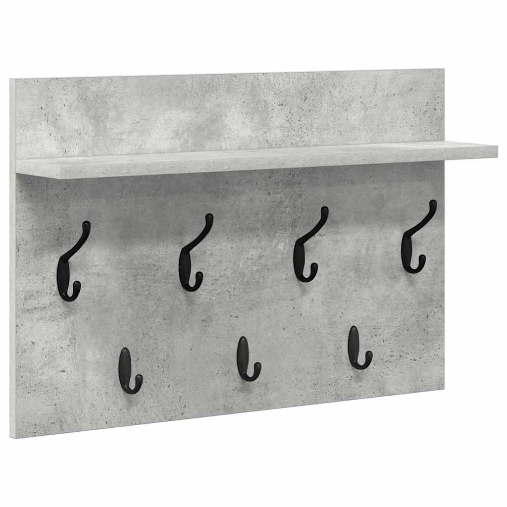 Cabideiro de Parede Cinzento cimento 60 x 40 x 12 cm
