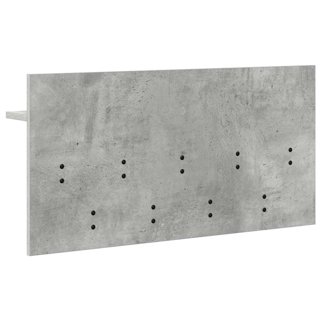 Cabideiro de Parede Cinzento cimento 80 x 40 x 12 cm