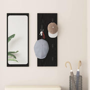 Cabideiro de Parede Carvalho preto 30 x 1.5 x 80 cm