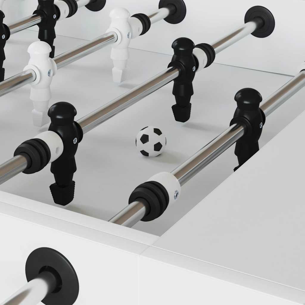 Futebol de Mesa 12 pcs Branco e Preto 3.6 x 3.6 cm