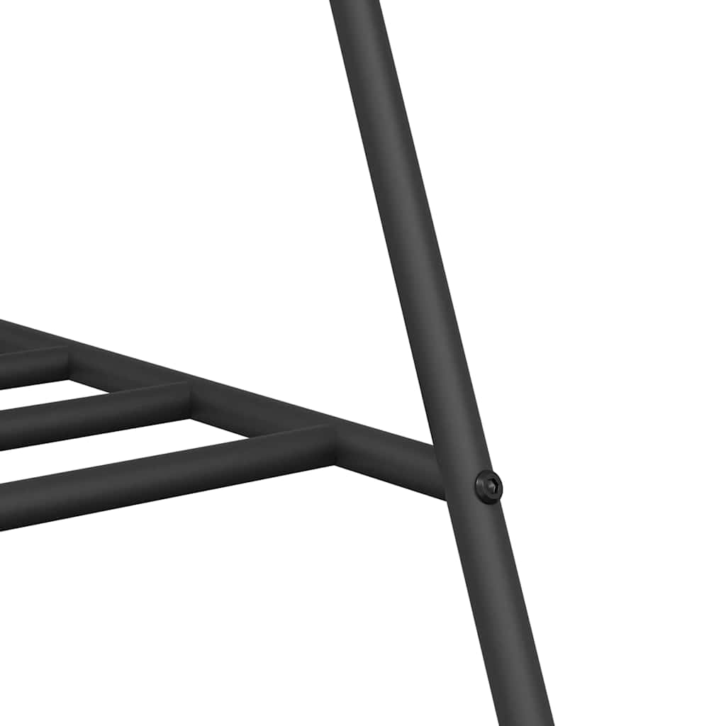 Suporte para Roupas com prateleira Preto 100 x 56 x 154 cm Aço