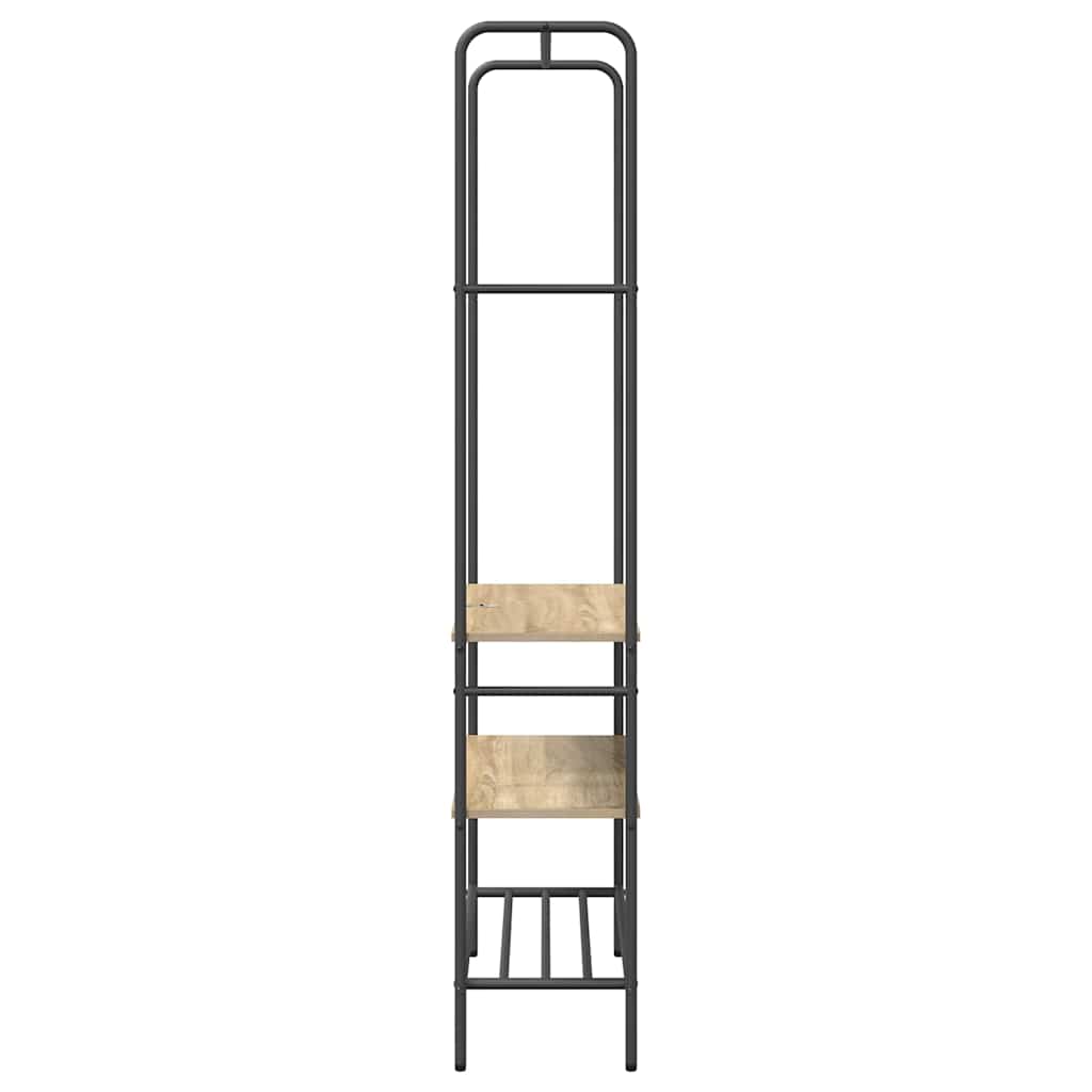 Suporte para Roupas com Prateleiras Carvalho sonoma