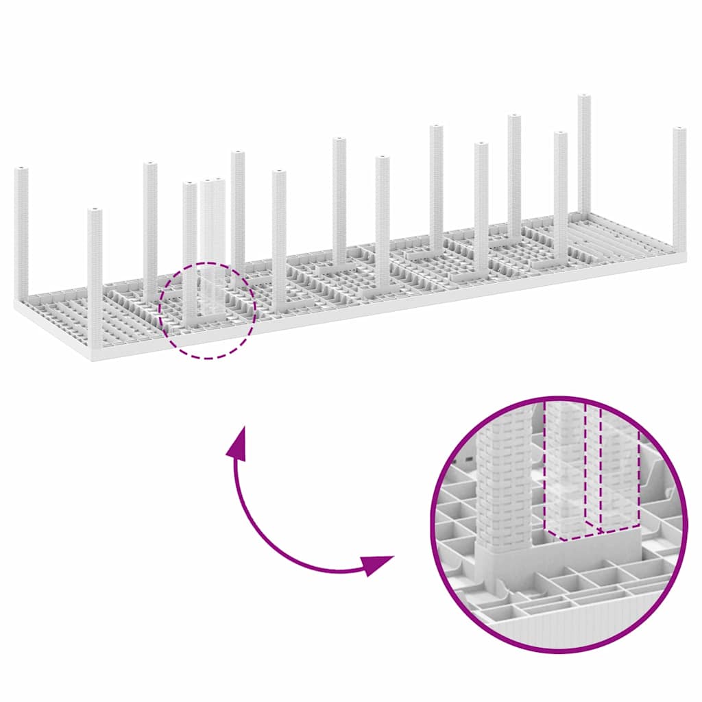 Conjunto de Jantar para Jardim 13 pcs Antracite Rattan Polt
