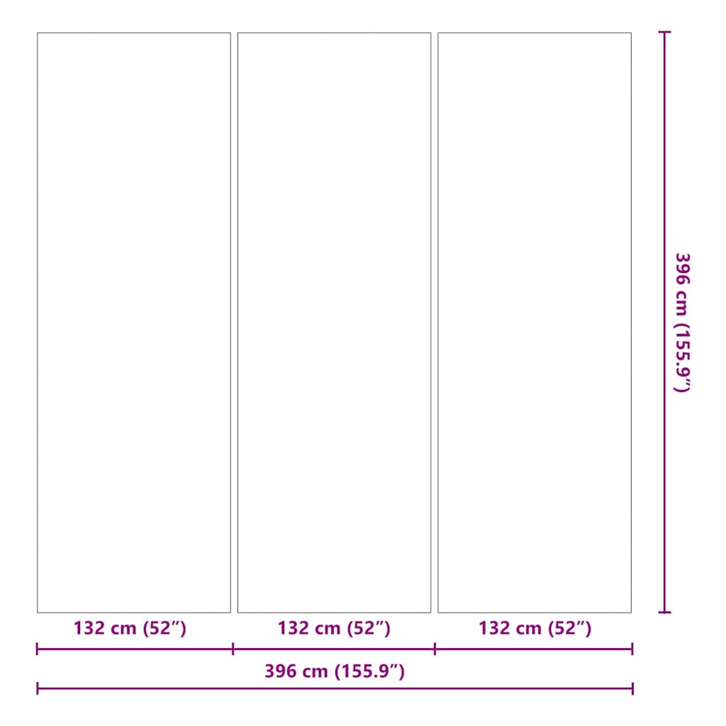 Lona para Fundo de Piscina Cinzento-claro 396 x 396 cm